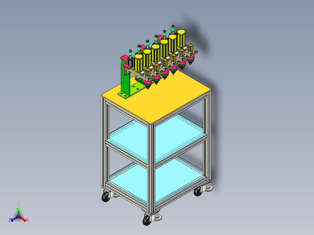 多工位气动打孔工装