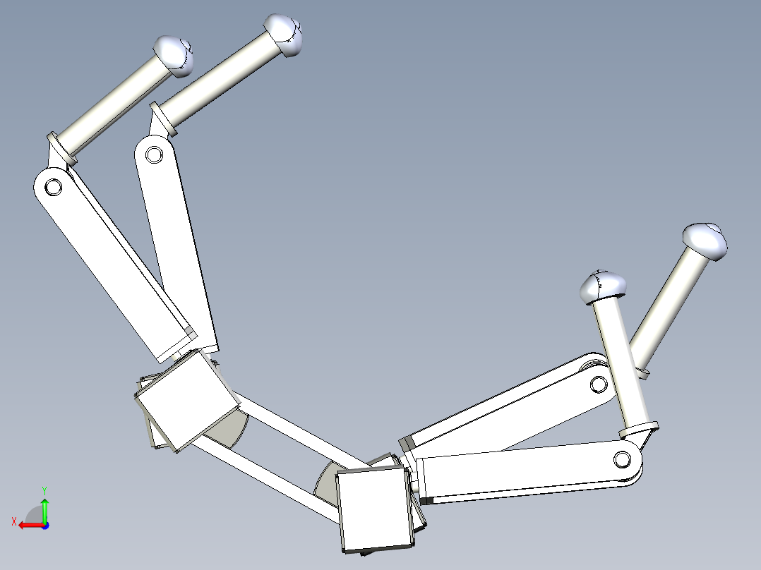 B3003748-机械蜘蛛四足机械臂后视图