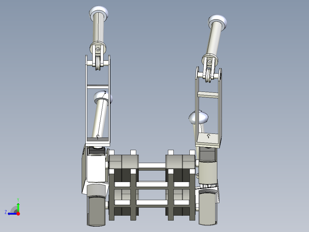 B3003748-机械蜘蛛四足机械臂右视图