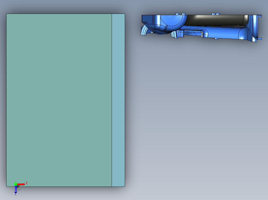 B2004069-充电钻手枪钻俯视图