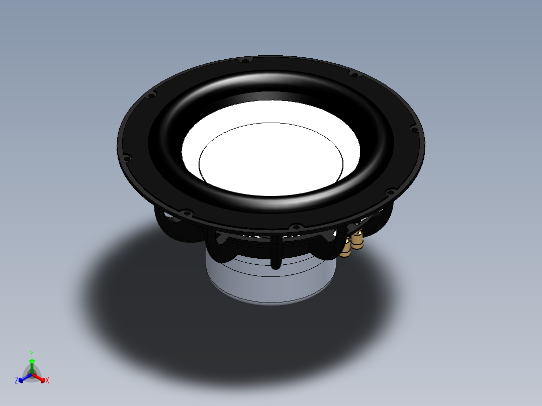 扬声器、喇叭(53)正等轴测图