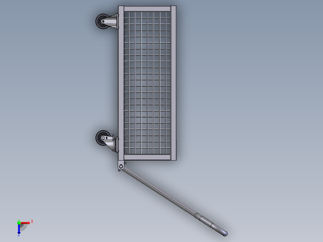 货架、周转网篮俯视图