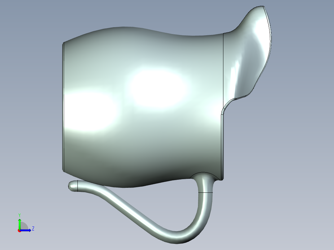 B3004607-杯子左视图