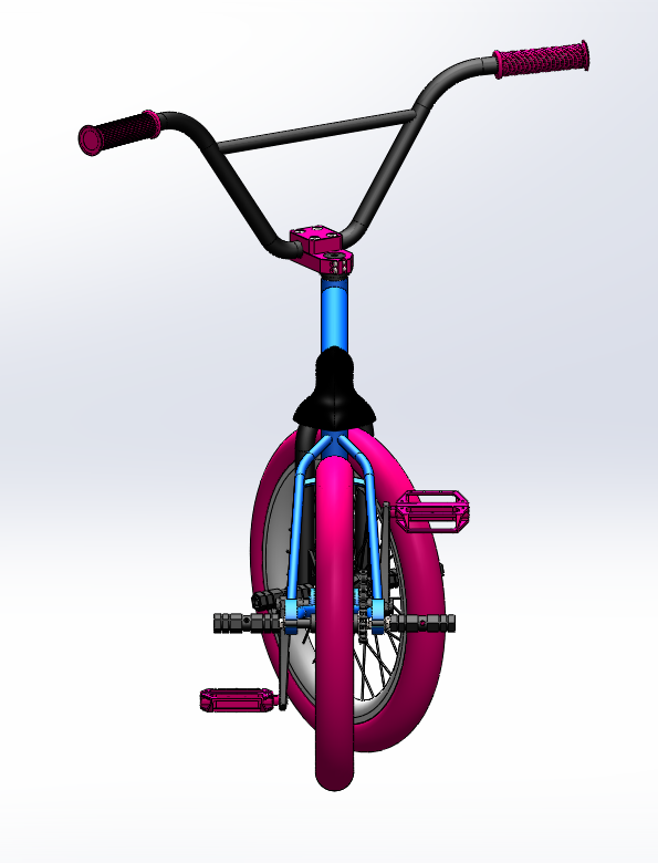 小型自行车模型3D图