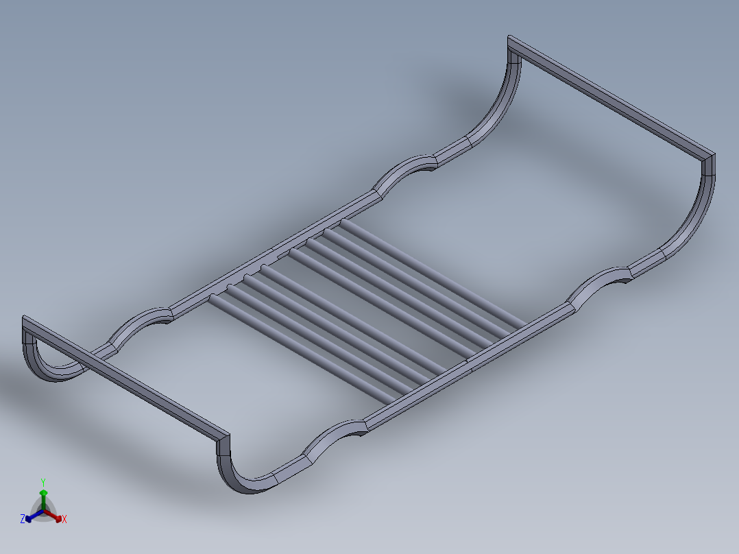 烤架正等轴测图