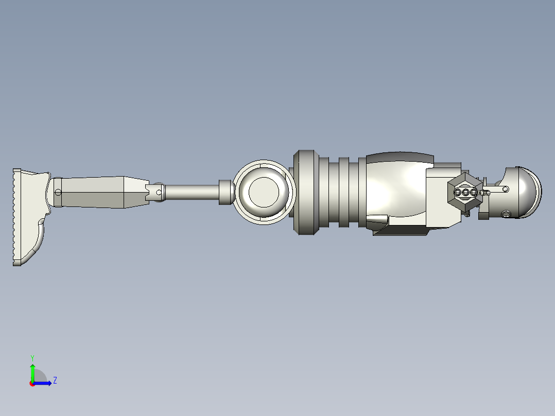 钢铁巨人比例模型左视图