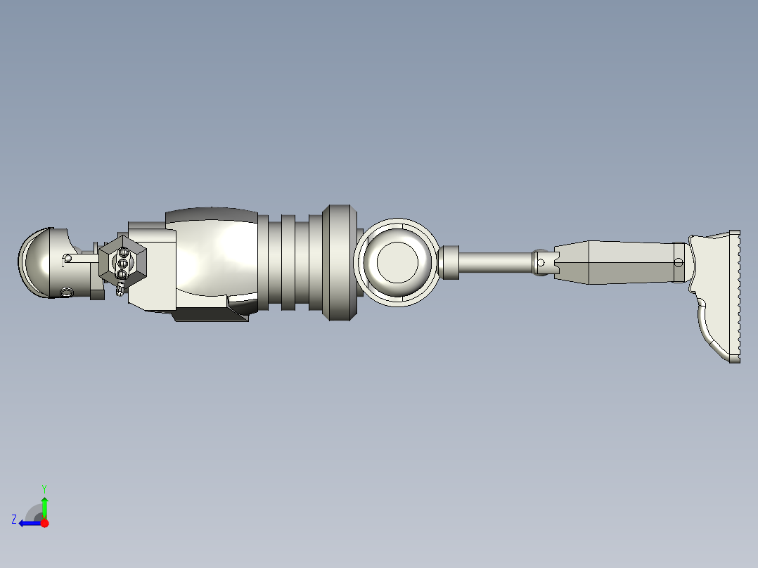 钢铁巨人比例模型右视图