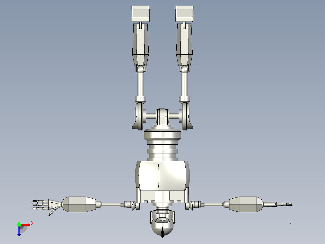 钢铁巨人比例模型俯视图