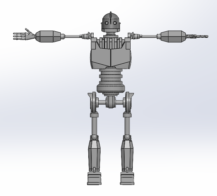 钢铁巨人比例模型