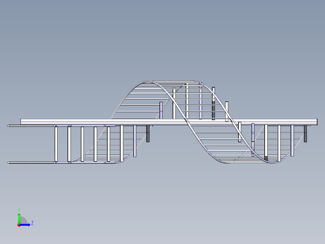 螺旋楼梯左视图