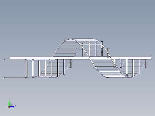 螺旋楼梯左视缩略图