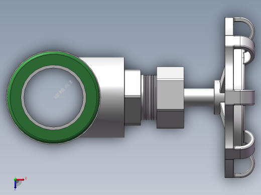 PPR水管快速活接头俯视缩略图
