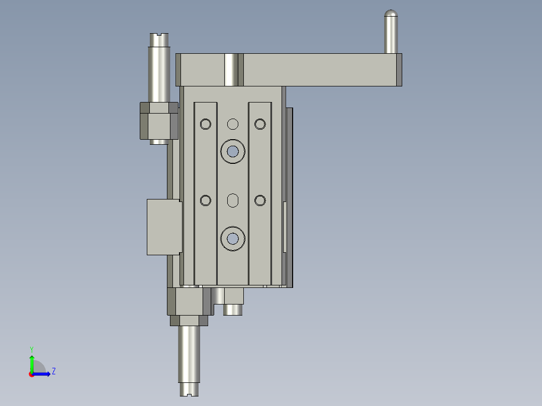 SAWH02-03100-(5)A0压杆组件左视图