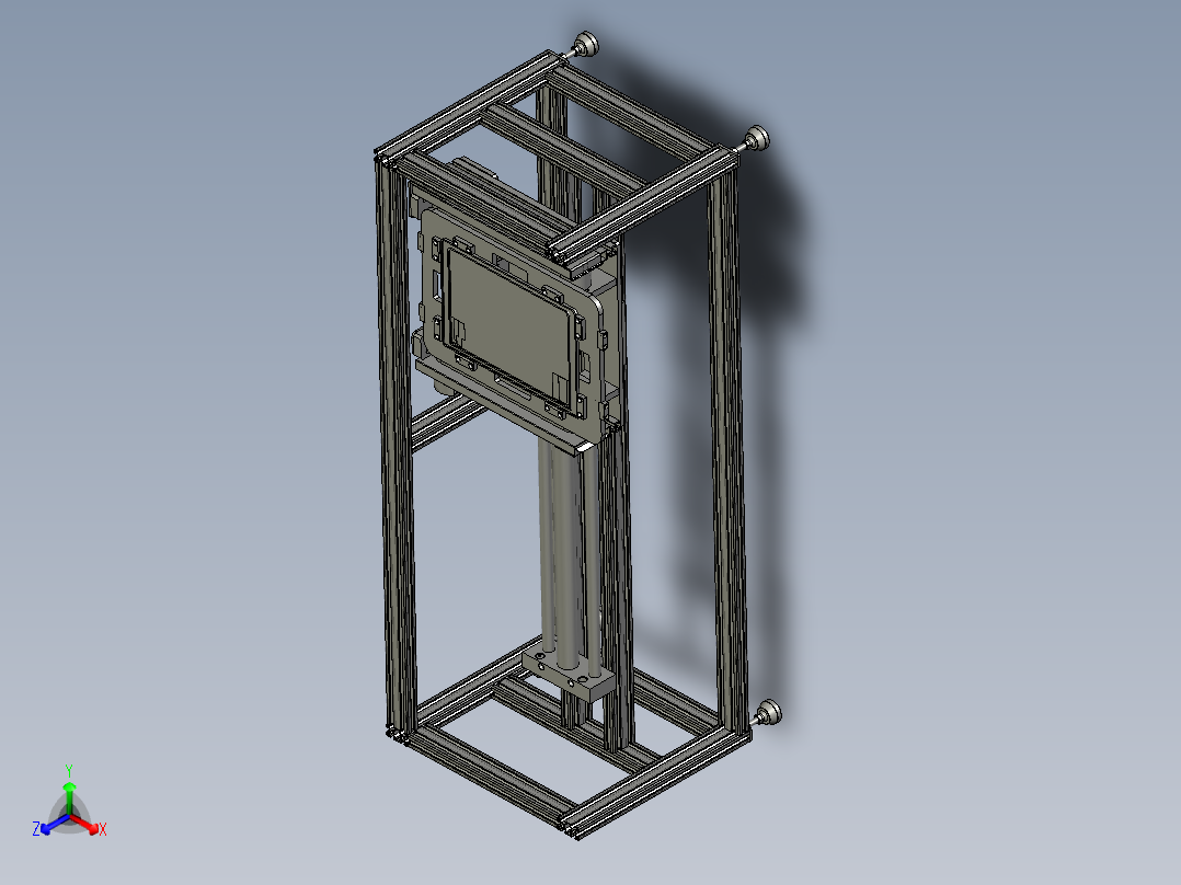 面板行业移载机器人正等轴测图