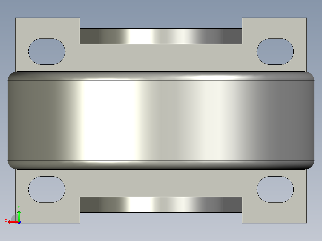 J03-04-100-662脚轮后视图