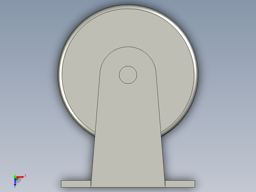 J03-04-100-662脚轮俯视图