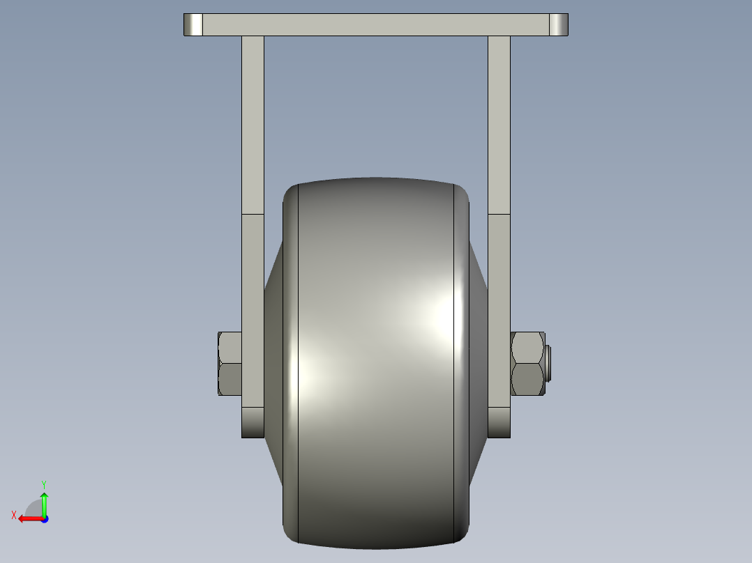 CEK01-D100-P脚轮后视图