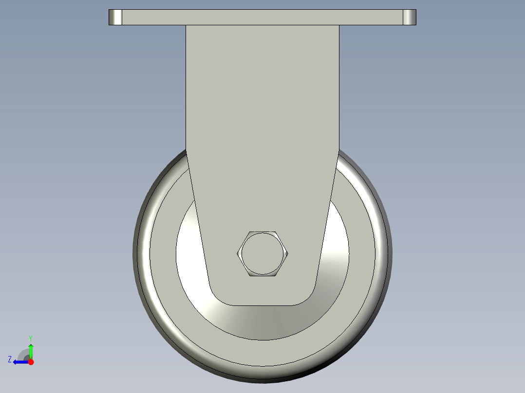 CEK01-D100-P脚轮右视图