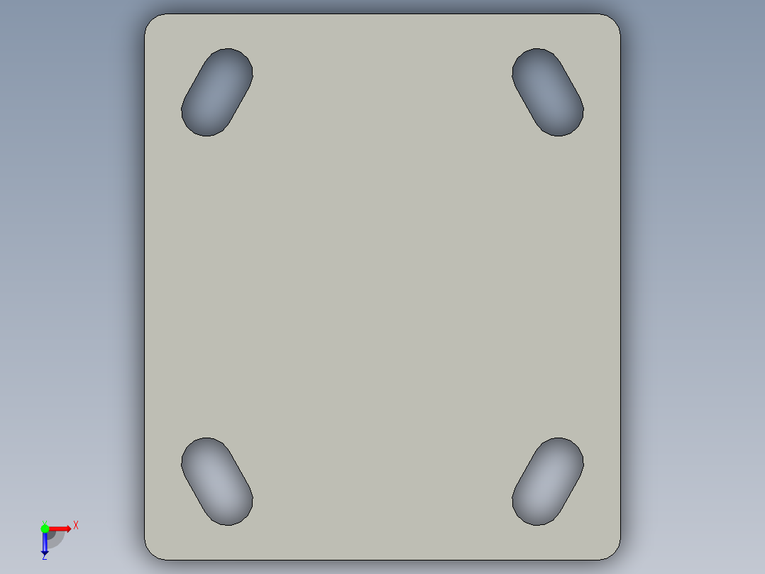 CEK01-D100-P脚轮俯视图