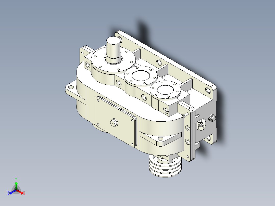 二级减速器含三维模型