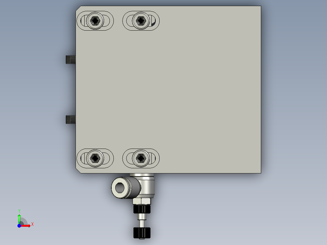 边框压紧组件A-0510前视图