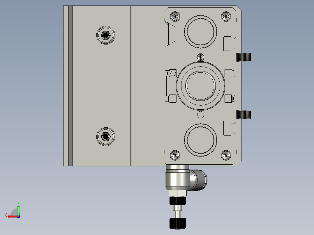 边框压紧组件A-0510后视图