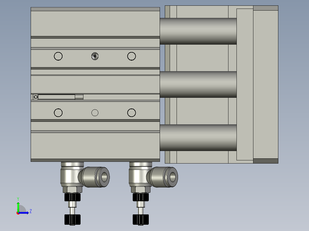 边框压紧组件A-0510左视图