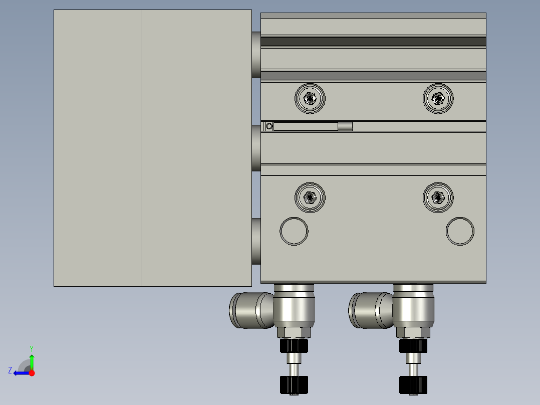 边框压紧组件A-0510右视图