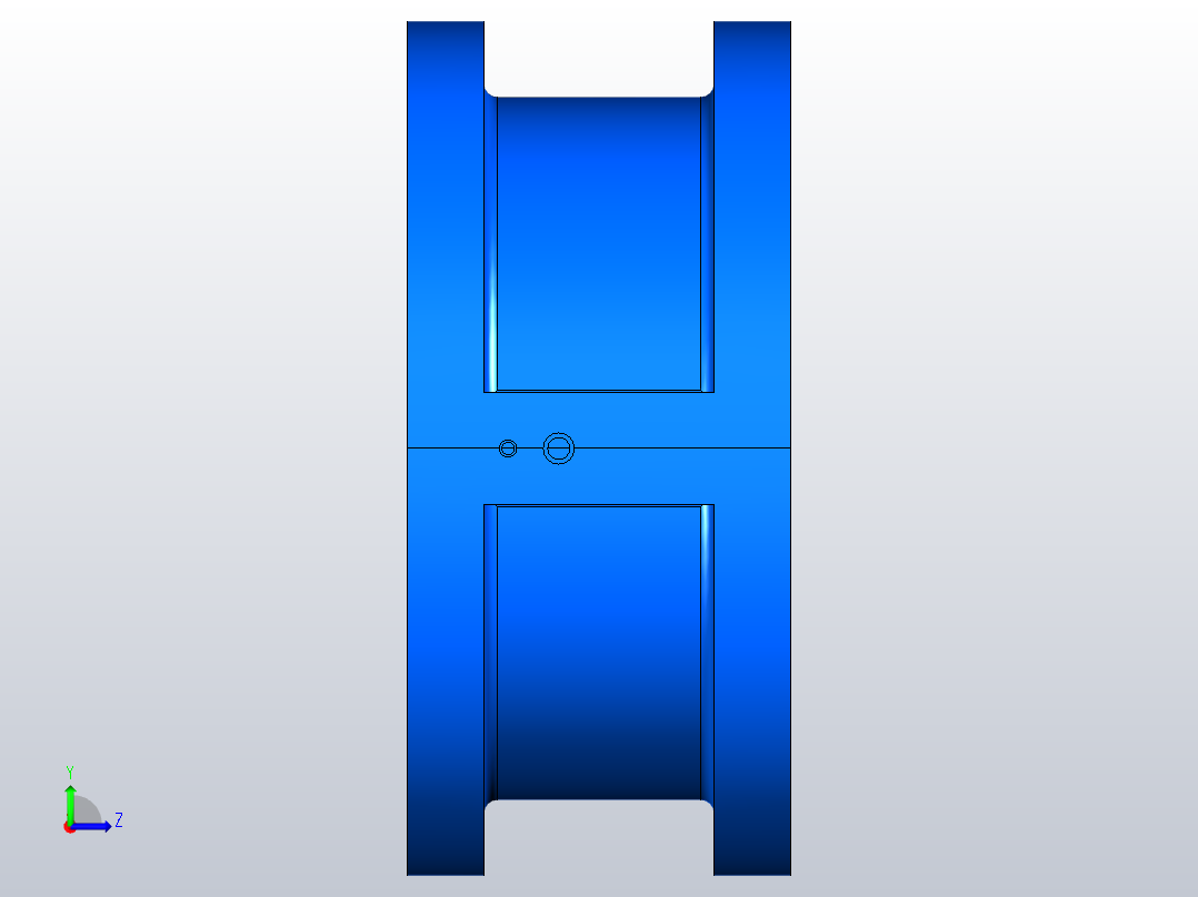 H76H╱Y╱F-PN1.0对夹双板止回阀[H76Y]125左视图