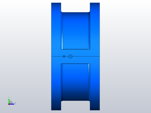 H76H╱Y╱F-PN1.0对夹双板止回阀[H76Y]125左视缩略图