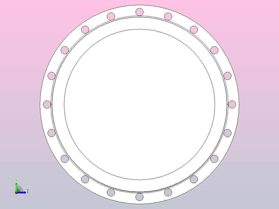 GB╱T 3420-2008[盲法兰盘DN600]左视图