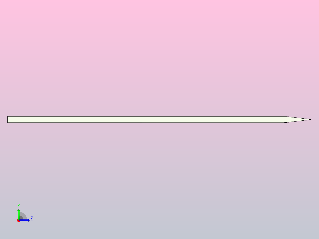 斯坦利刀片左视图