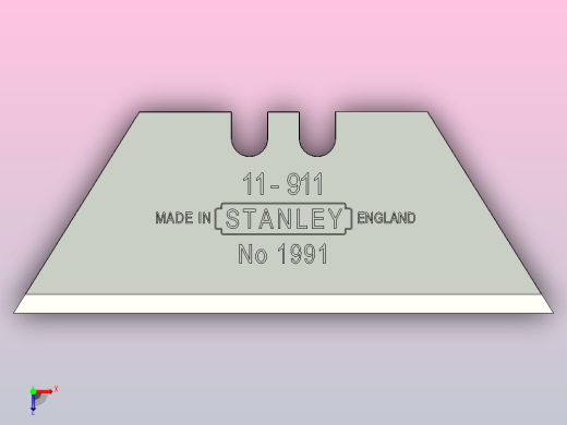 斯坦利刀片俯视缩略图