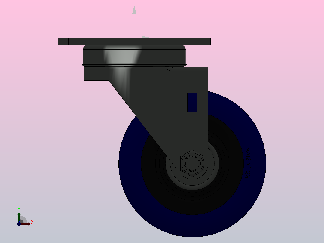 TCH-511-3392853脚轮前视图