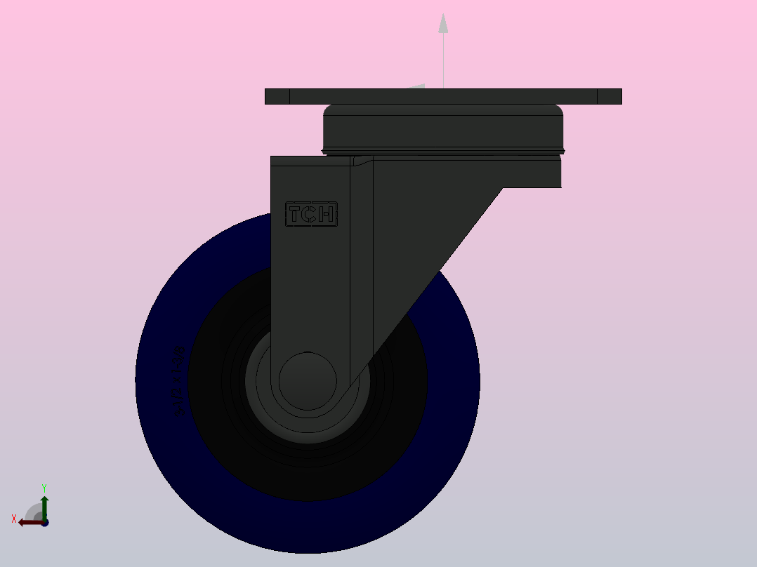 TCH-511-3392853脚轮后视图
