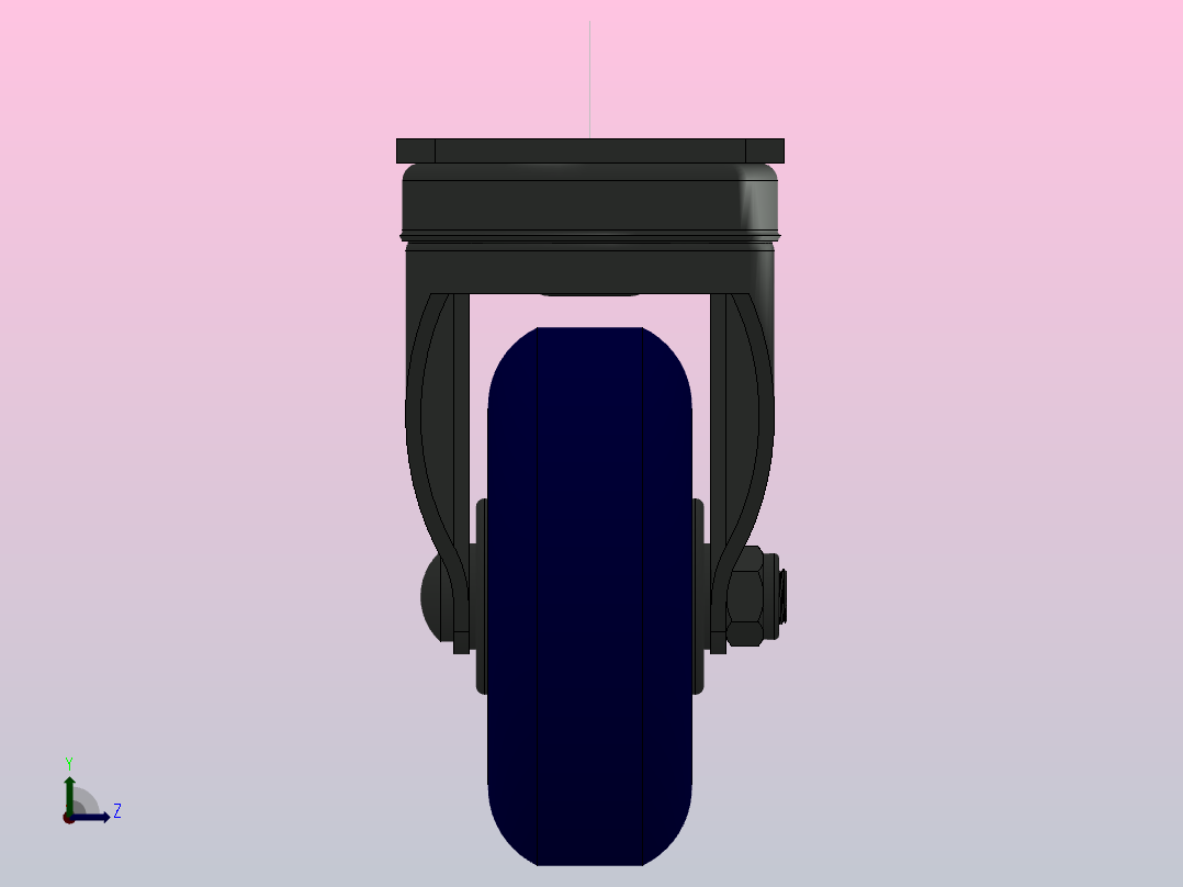 TCH-511-3392853脚轮左视图