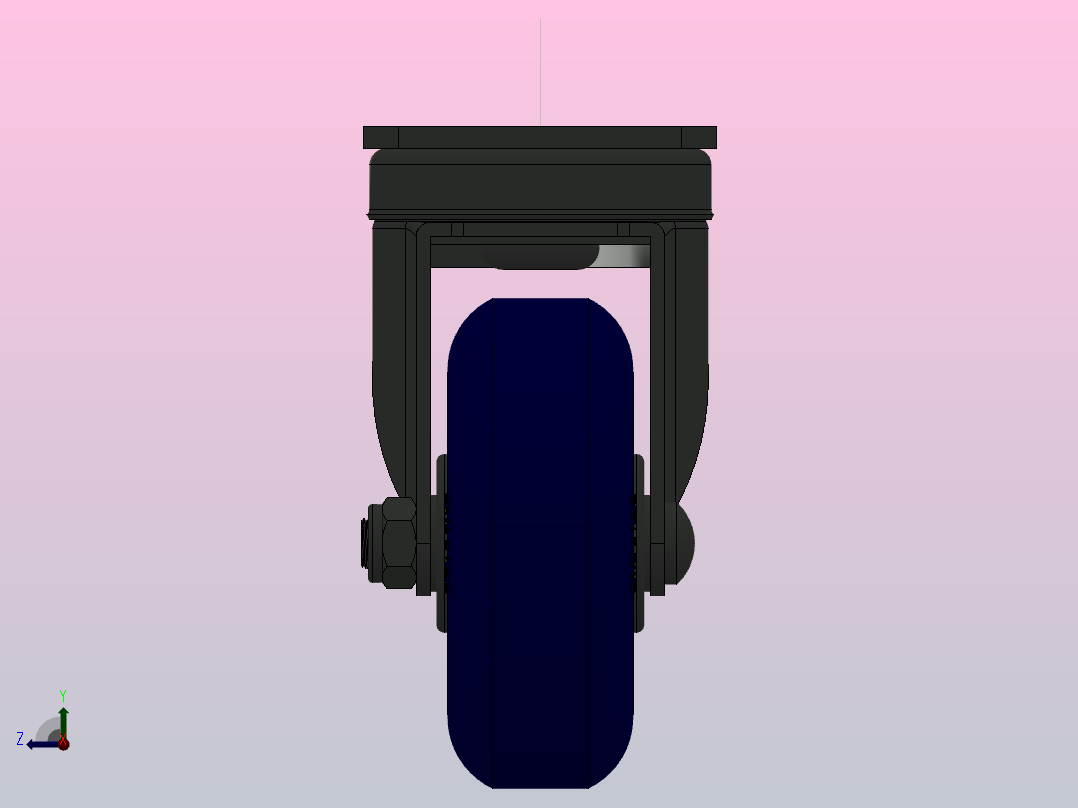 TCH-511-3392853脚轮右视图