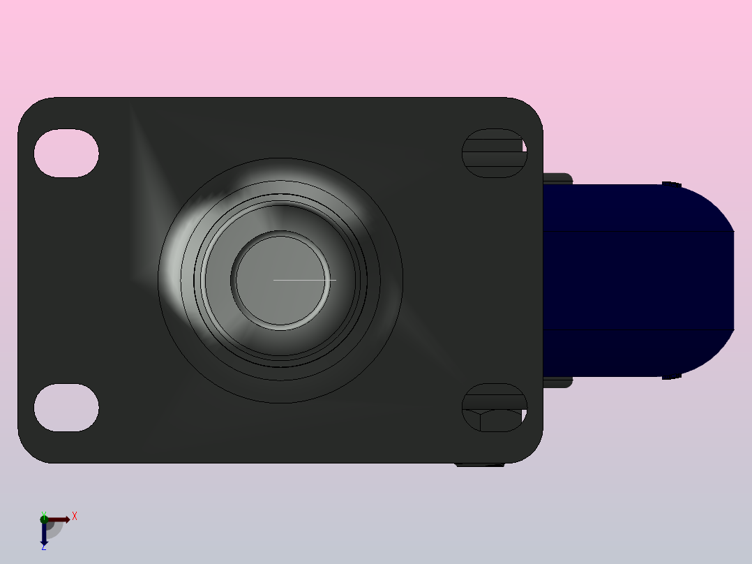 TCH-511-3392853脚轮俯视图