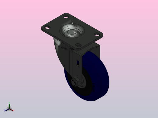 TCH-511-3392853脚轮正等轴测缩略图