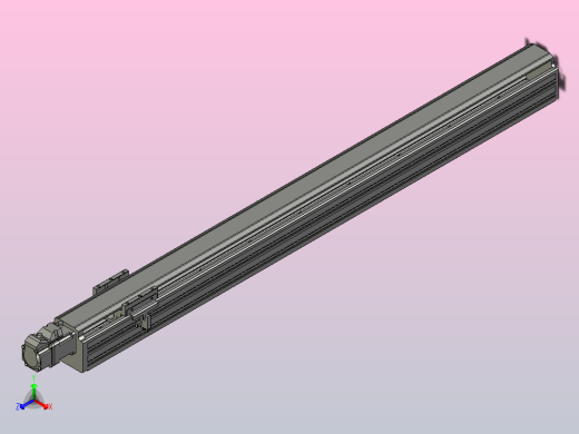 日规模组半封闭丝杆TPA-HNR-65S-1610C-L750-M-C-P10-N3正等轴测缩略图
