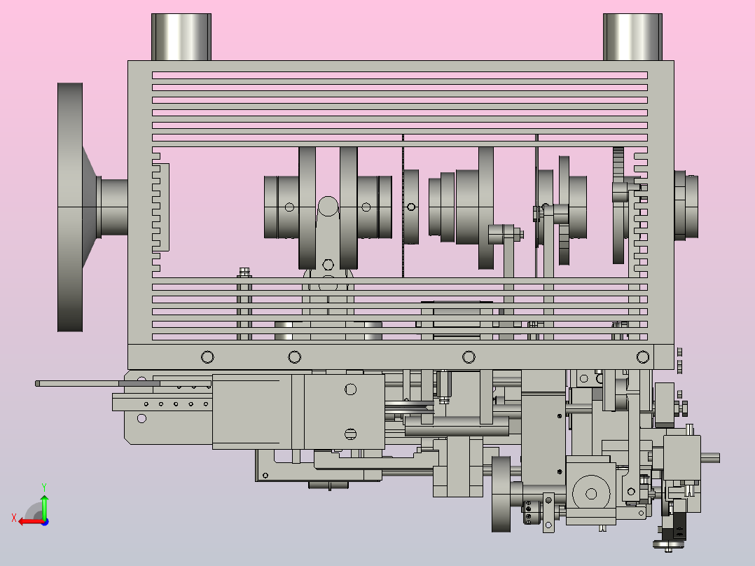 电线焊接机后视图