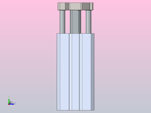 SMC CDQMB25-50导杆油缸左视缩略图