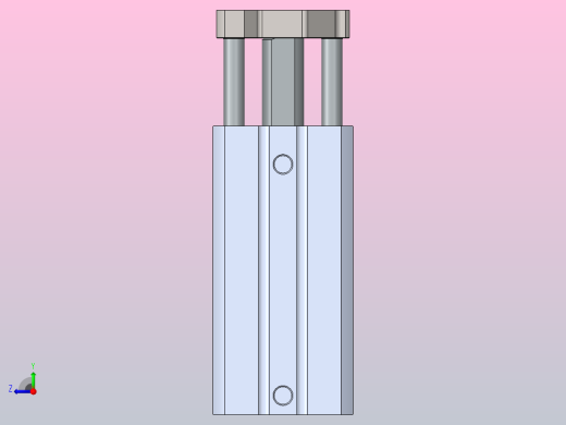 SMC CDQMB25-50导杆油缸右视缩略图