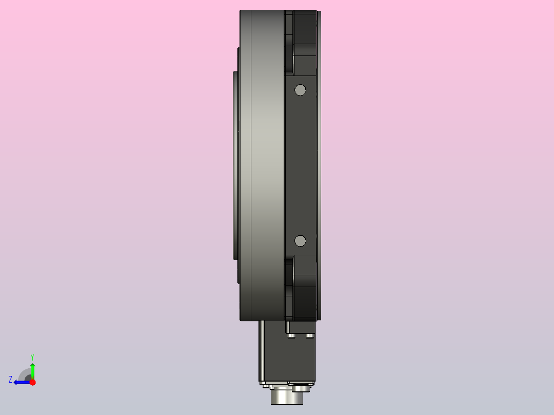 直接伺服转台扭矩40 Nm TM-RFM040J10右视图