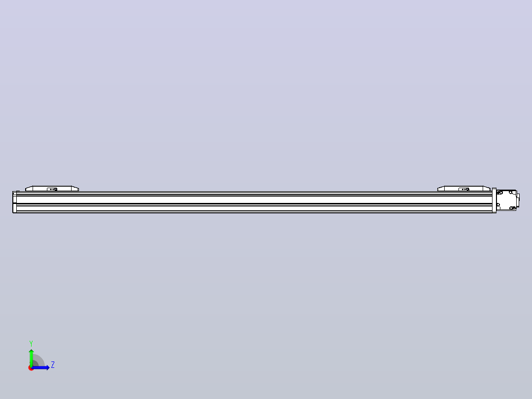 皮带直线轴双滑块型TPA-GCBS-50-P42-L375-DR-M10-N3左视图