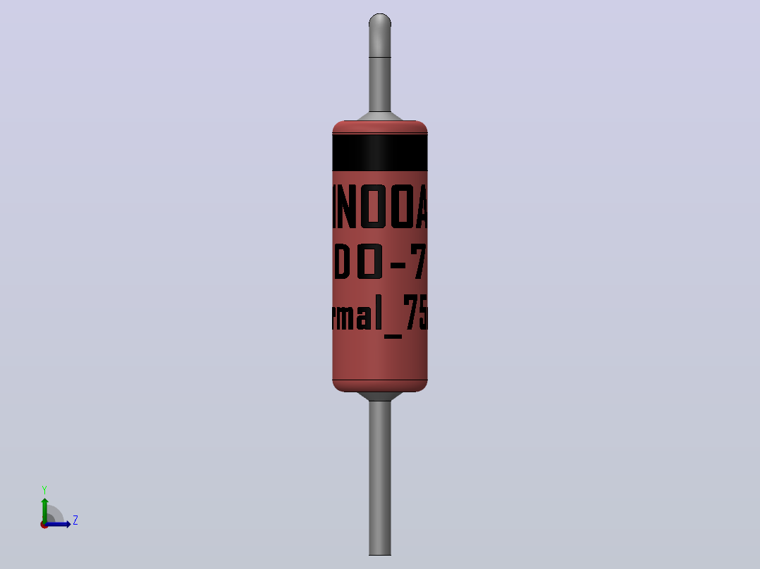 轴向二极管外壳DO-7_(DO-204AA)_V左视图