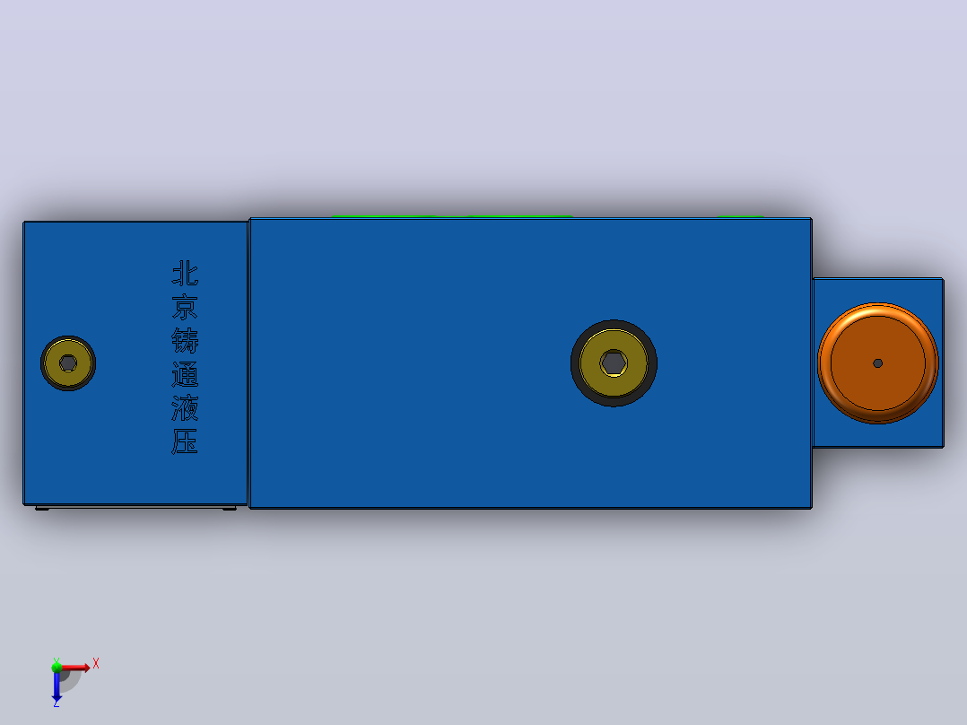 FD16PB 平衡阀俯视图