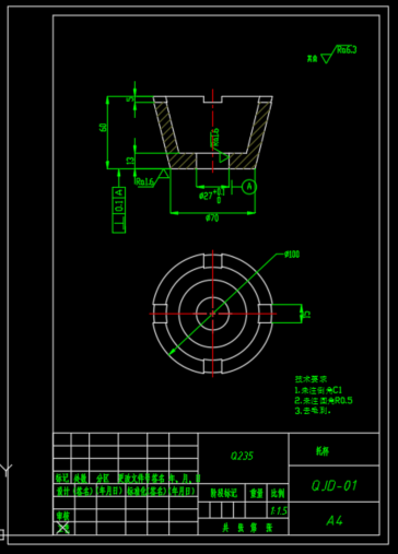螺旋千斤顶设计F=45.5KN（SW+CAD+说明书）缩略图