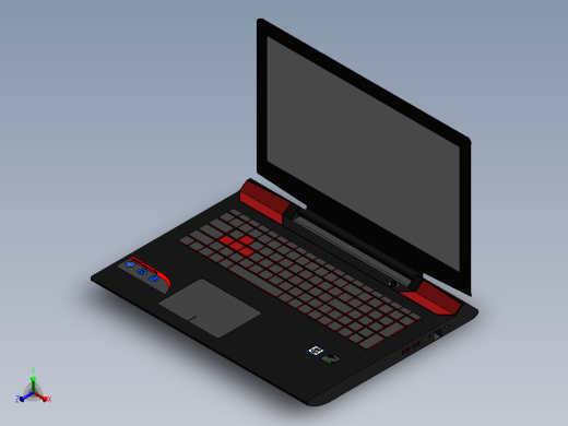 联想IdeaPad Y700 11笔记本电脑正等轴测缩略图