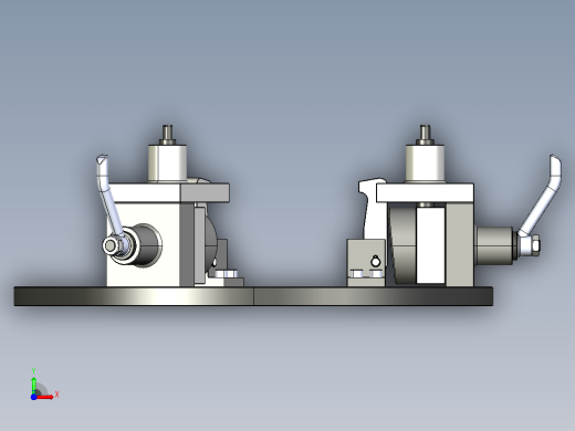 组合式夹紧器工装夹具3D图纸 STEP IGS格式前视缩略图